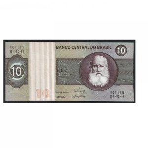 CÉDULA DO BRASIL 10 CRUZEIROS C 137 SOB/FE