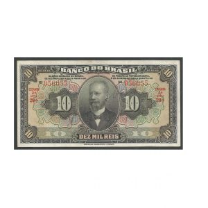 CÉDULA DO BRASIL 10 MIL RÉIS R 204 B SOB/FE