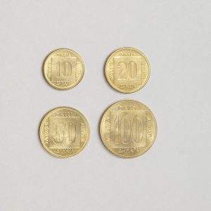 MOEDAS DA IUGOSLÁVIA CONJUNTO DE 4 MOEDAS