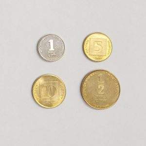 MOEDAS DE ISRAEL CONJUNTO DE 4 MOEDAS