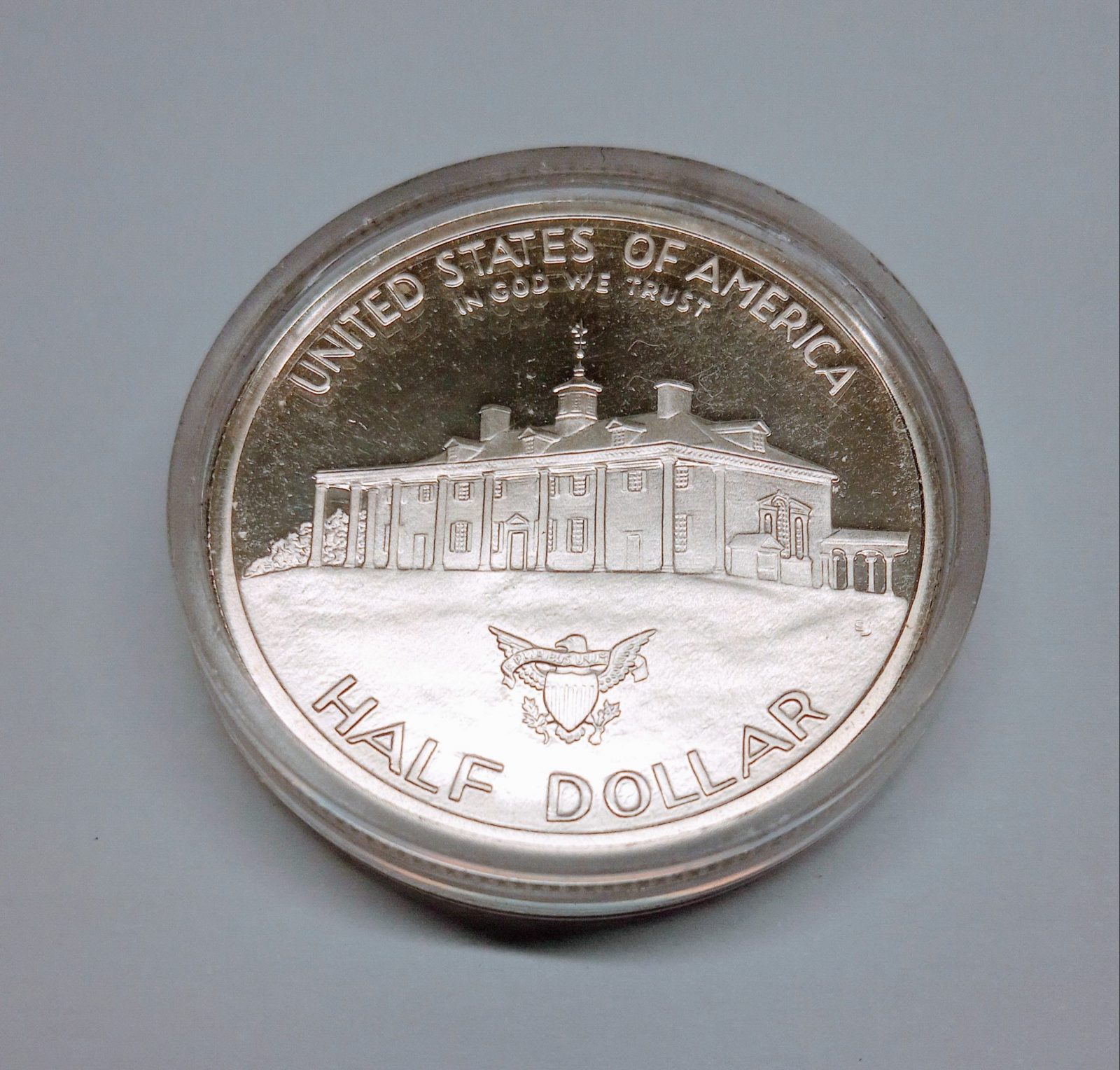 MOEDA DOS EUA HALF DÓLAR 1982 KM 208 PRATA - Imagem 2