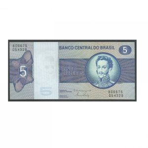 CÉDULA DO BRASIL 5 CRUZEIROS C 136 FE