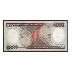 CÉDULA DO BRASIL 5000 CRUZEIROS C 168 SOB/FE