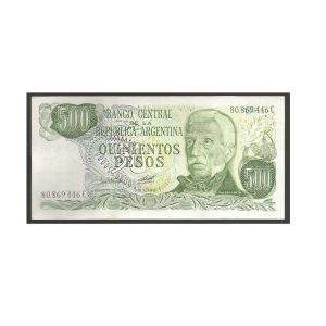 CÉDULA DA ARGENTINA 500 PESOS - FE