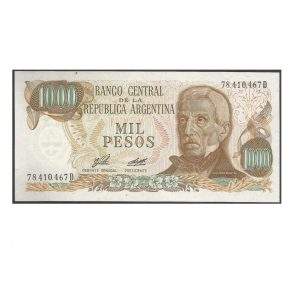 CÉDULA DA ARGENTINA 1000 PESOS SAN MARTIN FE