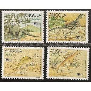 ANGOLA - Scott nº 906/8 Dinossauros sem o Bloco