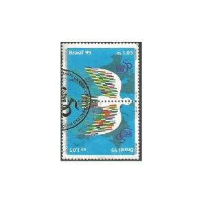 SELO DO BRASIL 50 ANOS DA ONU RHM C 1971/2