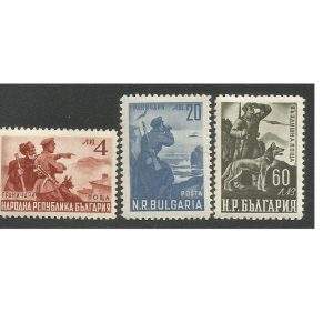 BULGÁRIA CÃES 1949 - YV 618/20 MINT