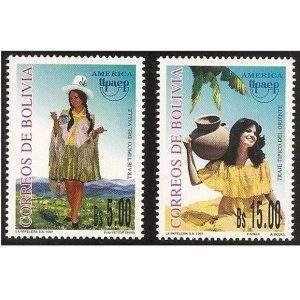 BOLÍVIA SCOTT Nº 1017/8 TRAJES TÍPICOS MINT