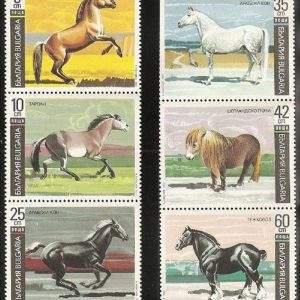 Bulgária - Scott nº 3615/9 - Cavalos
