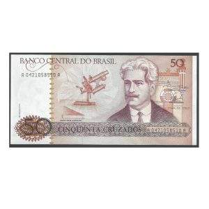 CÉDULA DO BRASIL 50 CRUZADOS - C 182 FE