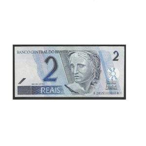 CÉDULA DO BRASIL 2 REAIS C 256 FE