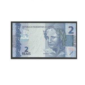 CÉDULA DO BRASIL 2 REAIS C 336 EF FE