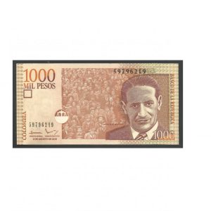 CÉDULA DA COLÔMBIA 1000 PESOS 2016 P 456 FE