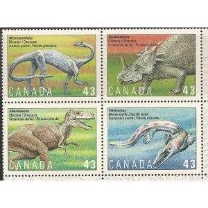Canadá - Sc nº 1495/8 - Animas Pré-Históricos