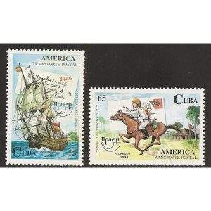 CUBA- TRANSPORTE POSTAL MINT