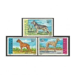 DAHOMEY CÃES 1974 - SW 565/7 MINT