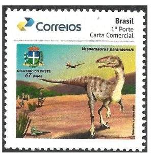SELO DO BRASIL VESPERSAURUS PARANAENSIS - MINT