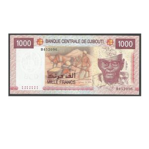 CÉDULA DO DJIBOUTI 1000 FRANCOS FE