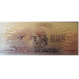 CÉDULA FANTASIA 1 BILHÃO DE DÓLARES DOURADA