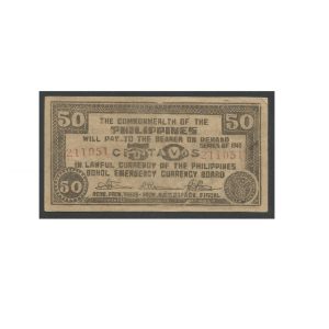 CÉDULA DAS FILIPINAS 50 CENTAVOS 1942 SOB/FE