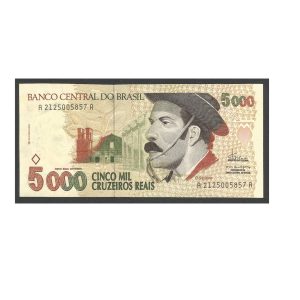 CÉDULA DO BRASIL 5000 CRUZEIROS C 239 SOB/FE