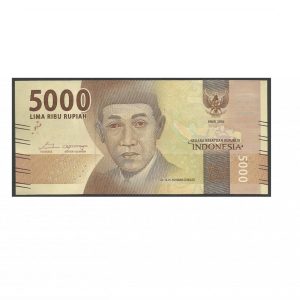 CÉDULA DA INDONÉSIA 5000 RUPIAS 2016 P 156 FE