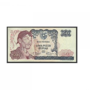 CÉDULA DA INDONÉSIA 50 RUPIAS 1968 P 107 A FE