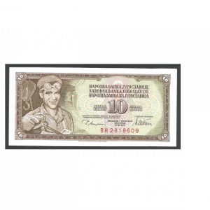 CÉDULA DA IUGOSLÁVIA 10 DINARAS 1978 FE