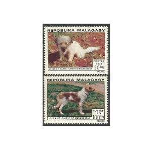 MADAGASCAR CÃES 1974 - SW 775/6 NOVO SEM GOMA