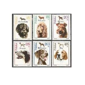 POLÔNIA CÃES 1989 - YV 3003/8 MINT