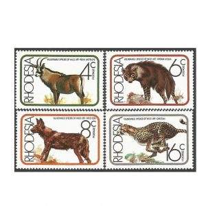 RODÉSIA ANIMAIS 1976 - YV 274/7 MINT