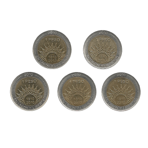 MOEDAS DAS ARGENTINA BICENTENÁRIO