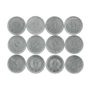 MOEDAS DO JAPÃO 1 YEN PERÍODO DE CIRCULAÇÃO 1989 - 2019