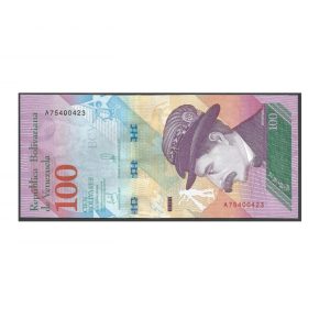 CÉDULA DA VENEZUELA 100 BOLÍVARES 2018 FE