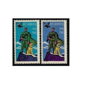 ALBÂNIA CÃES 1965 - SW 941/2 MINT