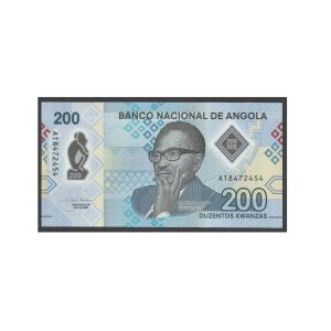CÉDULA DE ANGOLA 200 KWANZAS 2020 P 160 POLÍMERO FE
