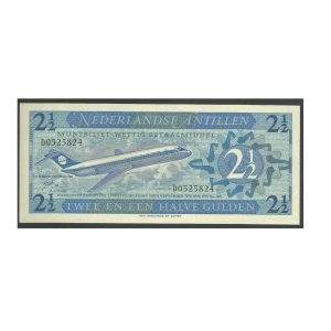 CÉDULA DAS ANTILHAS HOLANDESAS 2 1/2 GULDEN  FE