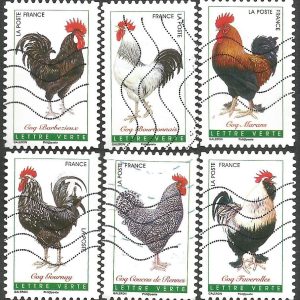 SELOS DA FRANÇA 12 GALOS FRANCESES 2016 SW 6134/45