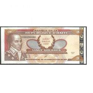 CÉDULA DO HAITI 20 GOURDES 2001 P 271 A FE