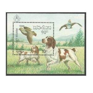 LAOS CÃES 1986 - BLOCO SW 956 MINT