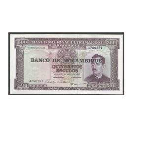 CÉDULA DE MOÇAMBIQUE 500 ESCUDOS - FE