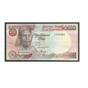 CÉDULA DA NIGÉRIA 100 NAIRA 2005 FE