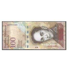 CÉDULA DA VENEZUELA 100 BOLÍVARES 2013 FE