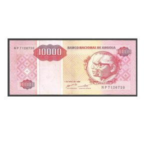 CÉDULA DE ANGOLA 10000 KAWANZAS 1995 SOB/FE