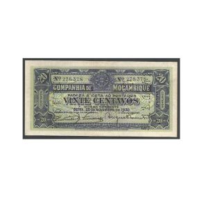 CÉDULA DE MOÇAMBIQUE 20 CENTAVOS 1933 FE