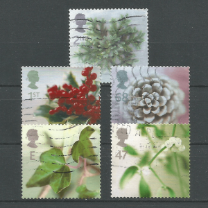SELOS DA INGLATERRA NATAL 2002 SW 2048/52 USADOS