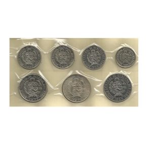 MOEDAS DO PERU SÉRIE COMPLETA FLOR DE CUNHO