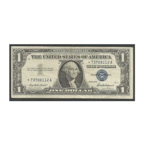 CÉDULA DOS EUA 1 DÓLAR 1957 COM ASTERÍSCO MBC