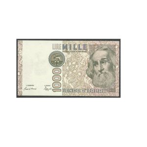 CÉDULA DA ITÁLIA 1000 LIRAS 1982 SOB/FE